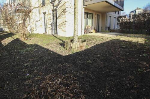 Gartenbereich zur Wohnung - 3 Zimmer Einfamilienhaus in Dresden