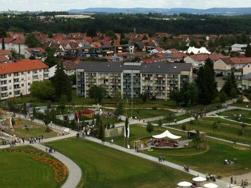 25078-038-Rueckansicht mit Blick auf ehem.LGS - 1 Zimmer Etagenwohnung zur Miete in Schwäbisch Gmünd