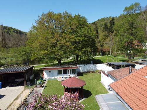 Blick zum Kurgarten - 6 Zimmer Einfamilienhaus zum Kaufen in Bad Imnau