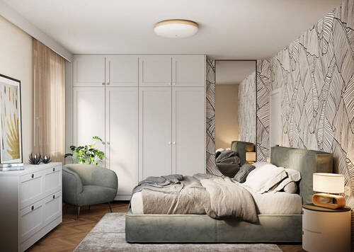 Schlafzimmer - Etagenwohnung mit 45,10 m&sup2; in Stuttgart / Degerloch zum Kaufen