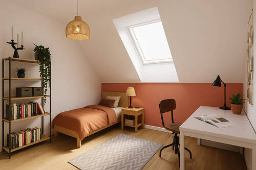 Visualisierung Zimmer - Traumhafte, schlüsselfertige Neubau-Dachgeschosswohnung mit Balkon und flexibler Raumaufteilung