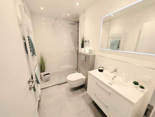 Badezimmer - Etagenwohnung mit 67,50 m&sup2; in Neuhofen zum Kaufen