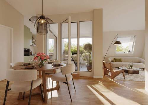 Innenvisualisierung_Wallenstein_WE69.jpg - Terrassenwohnung mit 88,40 m&sup2; in München zum Kaufen