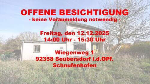 OFFENE BESICHTIGUNG - Erst die Sanierung, dann das (Wohn)Vergnügen! Wohnhaus mit großem Grundstück in Schnufenhofen