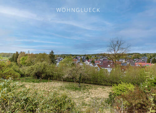Aussicht und Blick auf das Grundstück - GRUNDSTÜCK MIT WEITBLICK IN AYSTETTEN