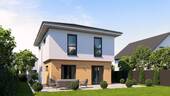 Ansicht Garten Walmdach - Einfamilienhaus mit 131,00 m² in Carlsberg zum Kaufen