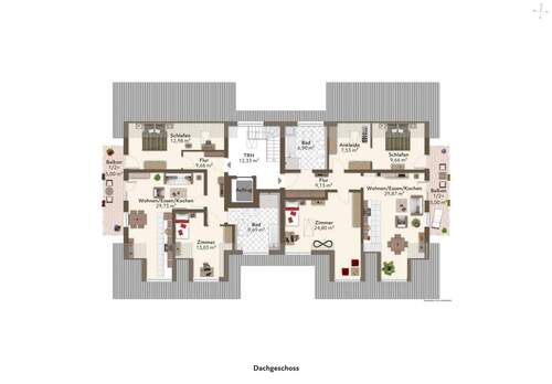 gesamtes Dachgeschoss - 