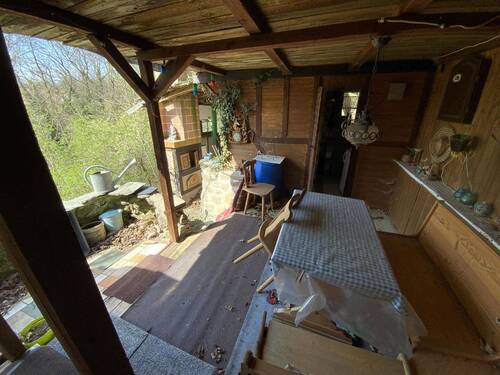 überdachte Terrasse Gartenhaus - 