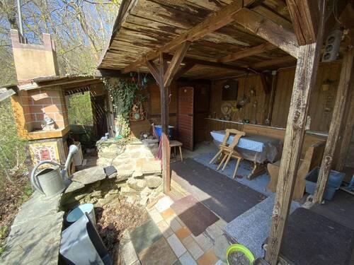 überdachte Terrasse Gartenhaus - 