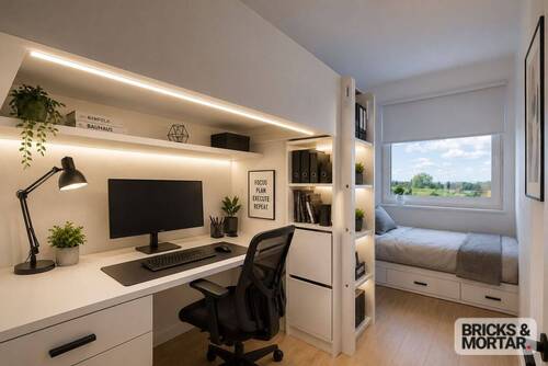 Büro Staging - 4 Zimmer Etagenwohnung in Freiburg im Breisgau