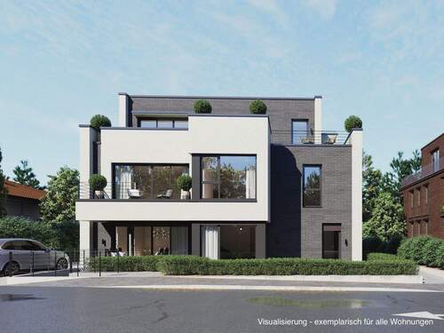 Haus Vorderseite - 2 Zimmer Etagenwohnung zum Kaufen in Düsseldorf