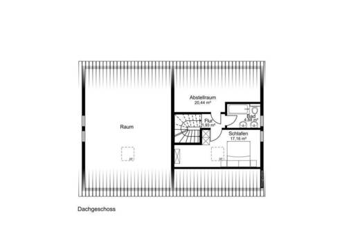 Dachgeschoss mit opt. Dachausbau - 