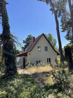 Straßenansicht - Einfamilienhaus am Naturschutzgebiet Rahnsdorf provisionsfrei