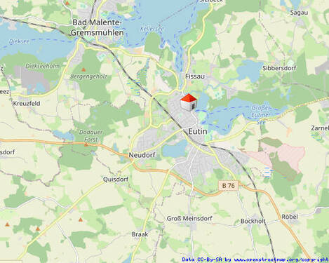 Karte fern - Grundstück in Eutin zum Kaufen