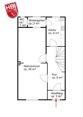 Erdgeschoss - 5 Zimmer Reihenmittelhaus in Bremen