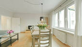 Wohnzimmer - 3 Zimmer Etagenwohnung zum Kaufen in Berlin-Westend