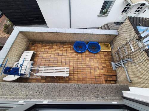 Terasse auf Doppelgarage - 