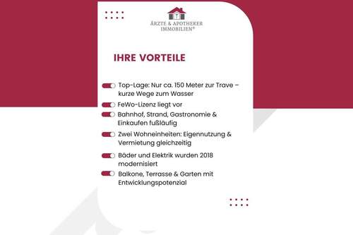 Ihre Vorteile! - 6 Zimmer Mehrfamilienhaus, Wohnhaus zum Kaufen in Travemünde