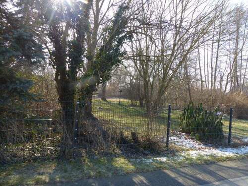 Blick zum Grundstück von der Straße B.1 - 