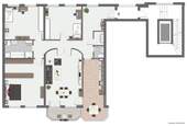 Grundriss möbliert - 