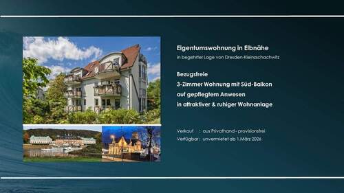 Bild 1 - 3-Zimmer Wohnung in Elbnähe in begehrter Lage in Dresden-Kleinzschachwitz