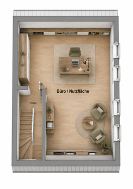 Visualisierung Spitzboden - 