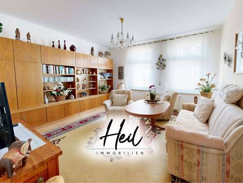 Wohnzimmer - Vermietete 2-Zimmer-Wohnung mit Balkon in Markkleeberg