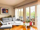 Wohnbereich m. Zugang Terrasse - Bleichert Werke: Wunderschöne Wohnung mit Stellplatz I große Terrasse 
