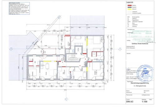 Schnittansicht Hof A-A - 