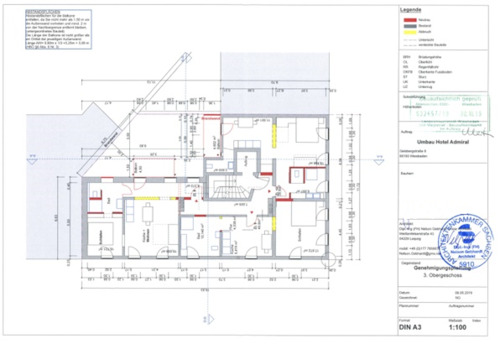 Schnittansicht Hof B-B - 