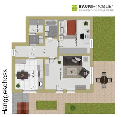 Hanggeschoss Wohneinheit - 