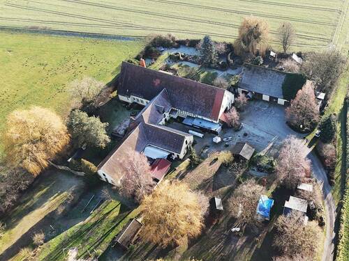 Drohnenaufnahme - 4 Zimmer Bauernhaus, Landhaus in Bissendorf