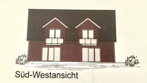 Gartenansicht mit Balkonen u.Terrassen - 8 Zimmer Mehrfamilienhaus, Wohnhaus zum Kaufen in Papenburg