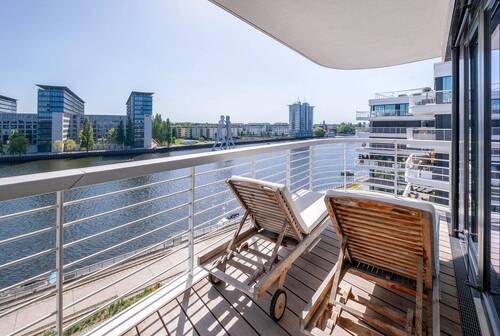Terrasse mit Südwestausrichtung - Etagenwohnung mit 136,00 m&sup2; in Berlin zum Kaufen