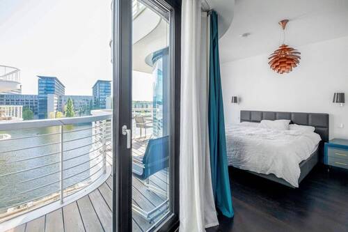 Schlafzimmer mit Bad en Suite - 