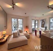 Exklusiv vollmöbliert: Design-Wohnung mit 2 Zimmern und Tageslichtbad am See - Düsseldorf Heerdt