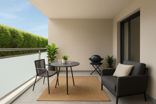 Balkon - Wohnbeispiel - Etagenwohnung mit 77,10 m² in Meckesheim zum Kaufen