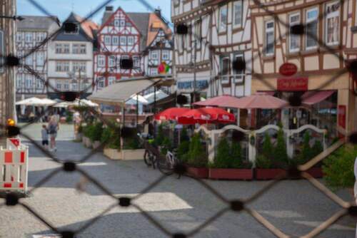 Sicht auf den Marktplatz - 