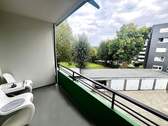 Balkon Blick Innenhof, Wald - 