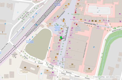 Umgebungskarte 1 - Büro zur Miete in Hamburg