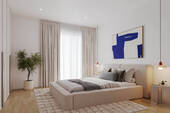 Visualisierung Schlafzimmer - Mehrfamilienhaus, Wohnhaus in Hamburg / Osdorf zum Kaufen