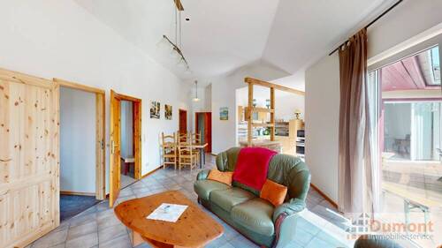 Wohnbereich der 95 qm Einheit - 