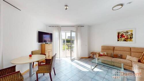 Wohnzimmer der 55 qm Einheit - 