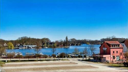 Blick vom Balkon - Etagenwohnung mit 105,20 m&sup2; in Röbel zum Kaufen