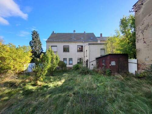 Haus Rückansicht - 1 Zimmer Mehrfamilienhaus, Wohnhaus zum Kaufen in Pausa-Mühltroff