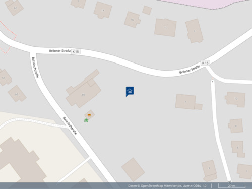 Bild aus Kartenansicht - Grundstück in Olsberg