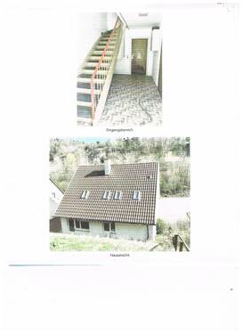 Eingangsbereich und Rückansicht Haus.jpeg - 6 Zimmer Mehrfamilienhaus, Wohnhaus in Albstadt