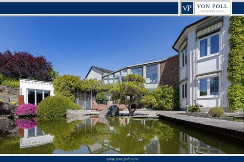 Gartenansicht - Stilvolles Wohnen an der Loreley mit weitläufigem Grundstück und Rheinblick