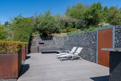 Sonnendeck mit Rheinblick - 