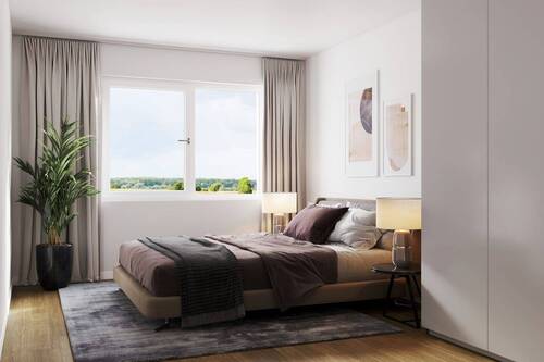 Visualisierung Schlafzimmer - 2 Zimmer Etagenwohnung in Kitzscher
